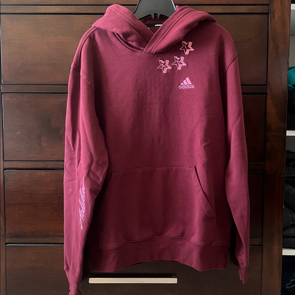 Adidas Maroon Hoodie with Star Details